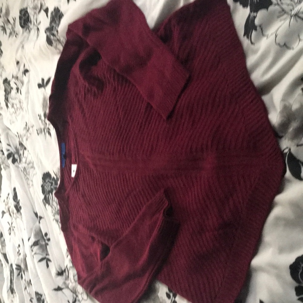 Maroon Knitted Sweater